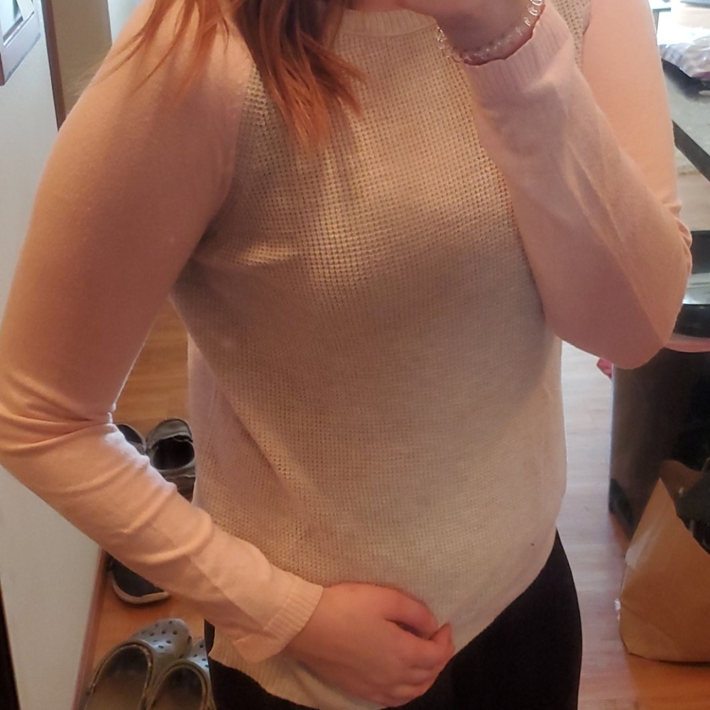 Waffle sweater